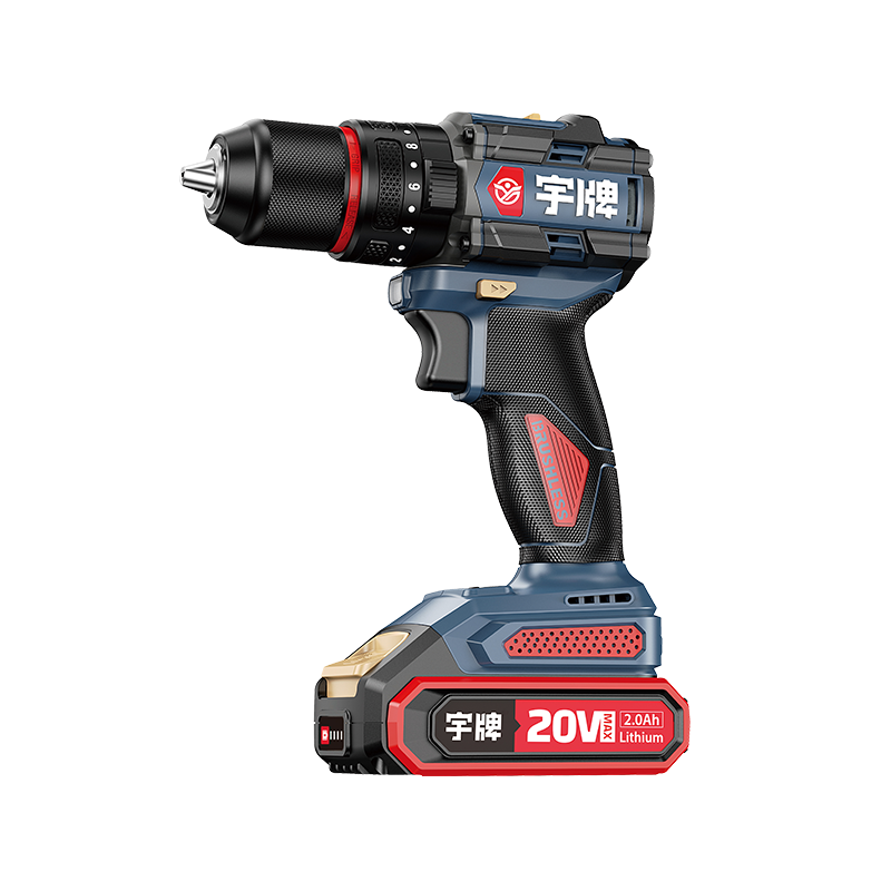 YP20-DR13A สว่านกระแทกไร้สาย 2 ความเร็ว 20V 60N.m ฟังก์ชันกระแทก 13 มม.